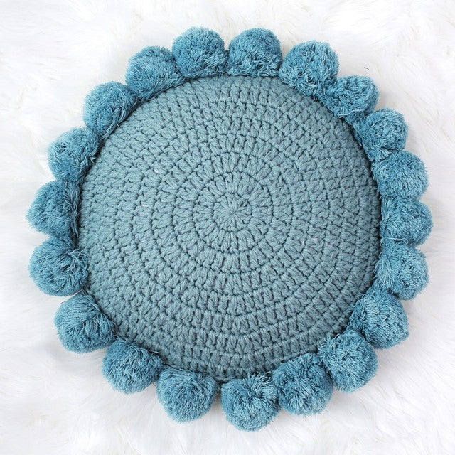 Pletený dekorativní polštář 45 cm