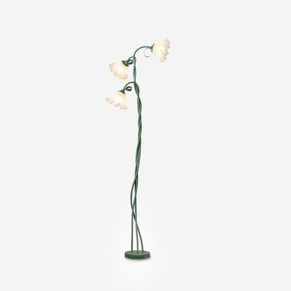 Lampa podłogowa z motywem kwiatowym