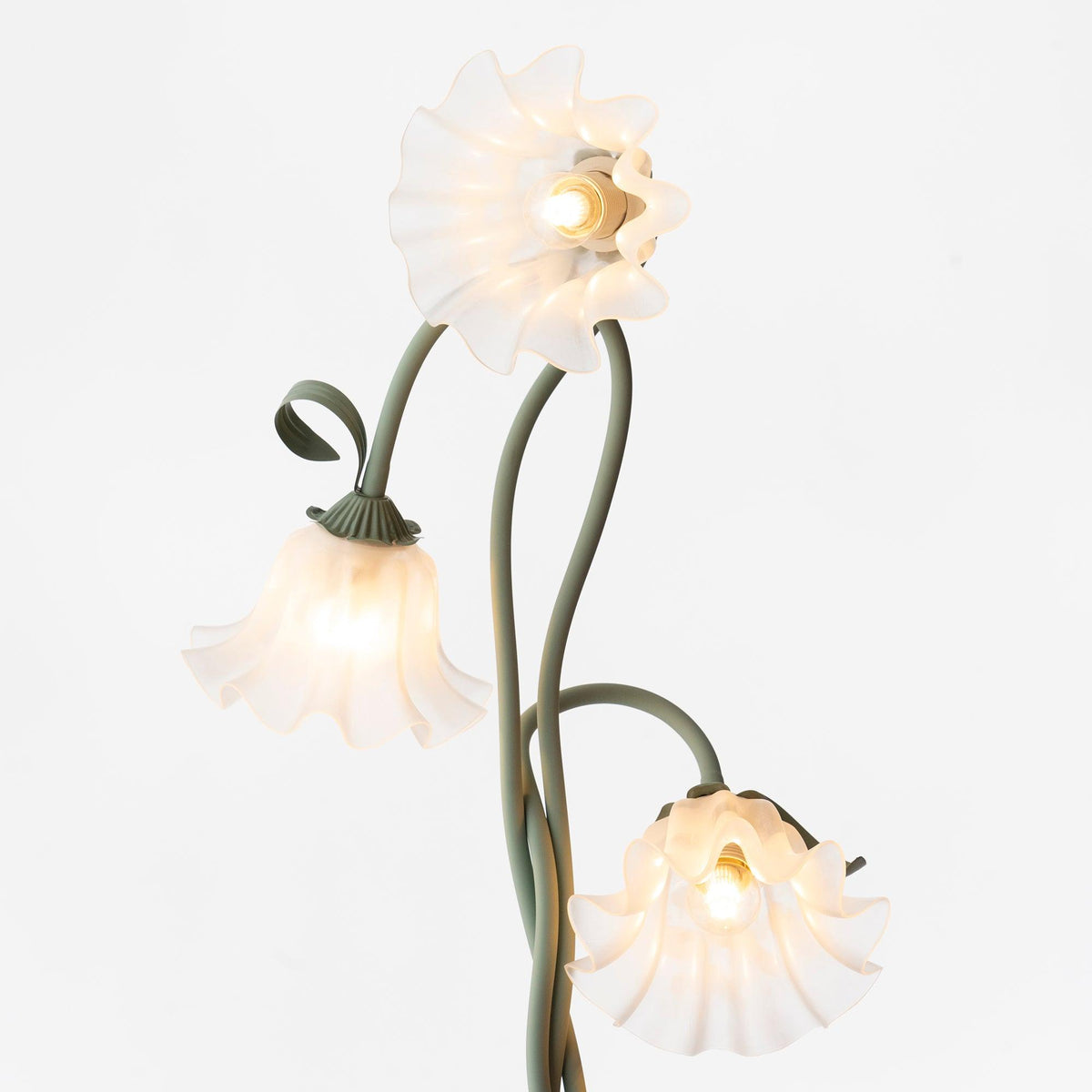 Lampa podłogowa z motywem kwiatowym