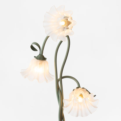 Lampa podłogowa z motywem kwiatowym