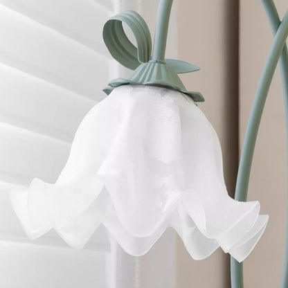 Lampa podłogowa z motywem kwiatowym