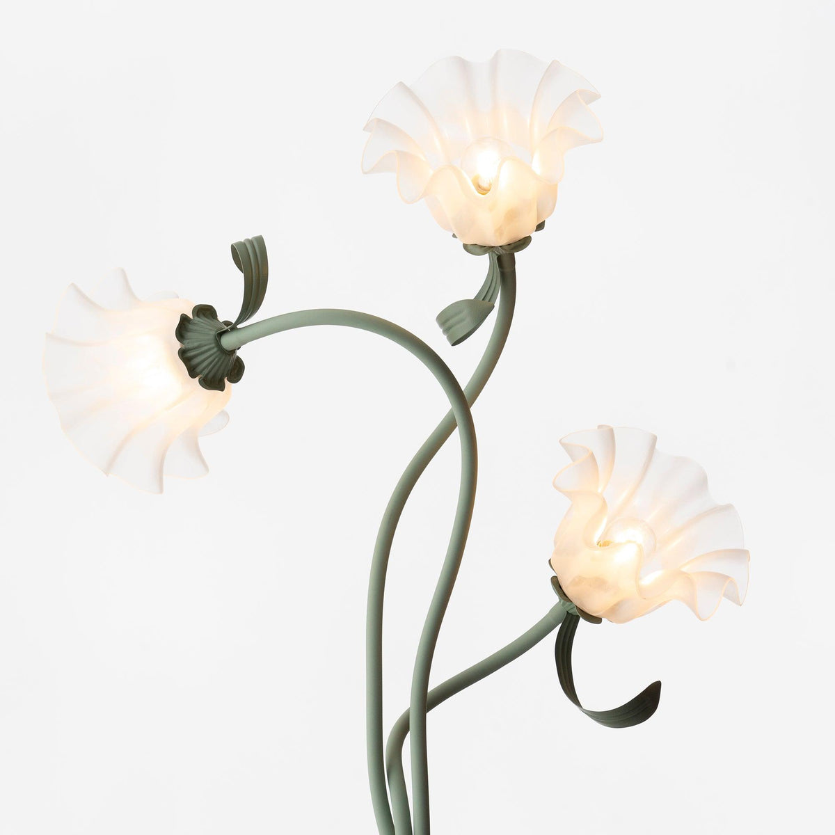 Lampa podłogowa z motywem kwiatowym