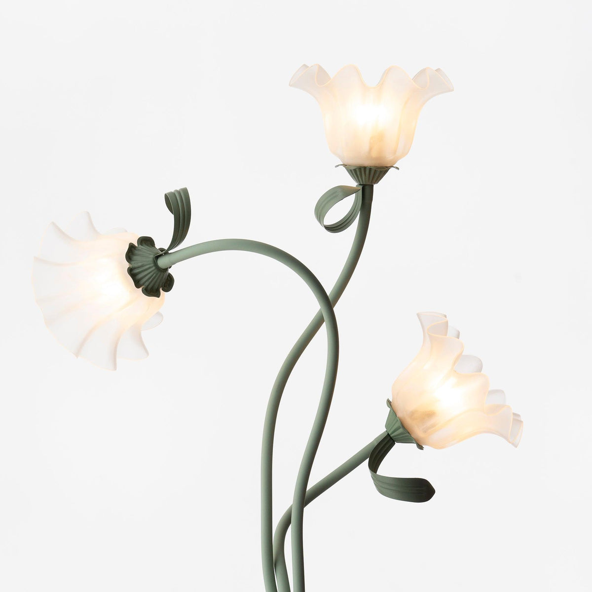 Lampa podłogowa z motywem kwiatowym