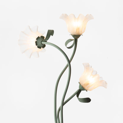 Lampa podłogowa z motywem kwiatowym