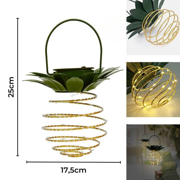 Solární zahradní lampa ve tvaru ananasu
