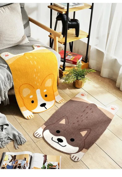 Tapis antidérapant avec des animaux