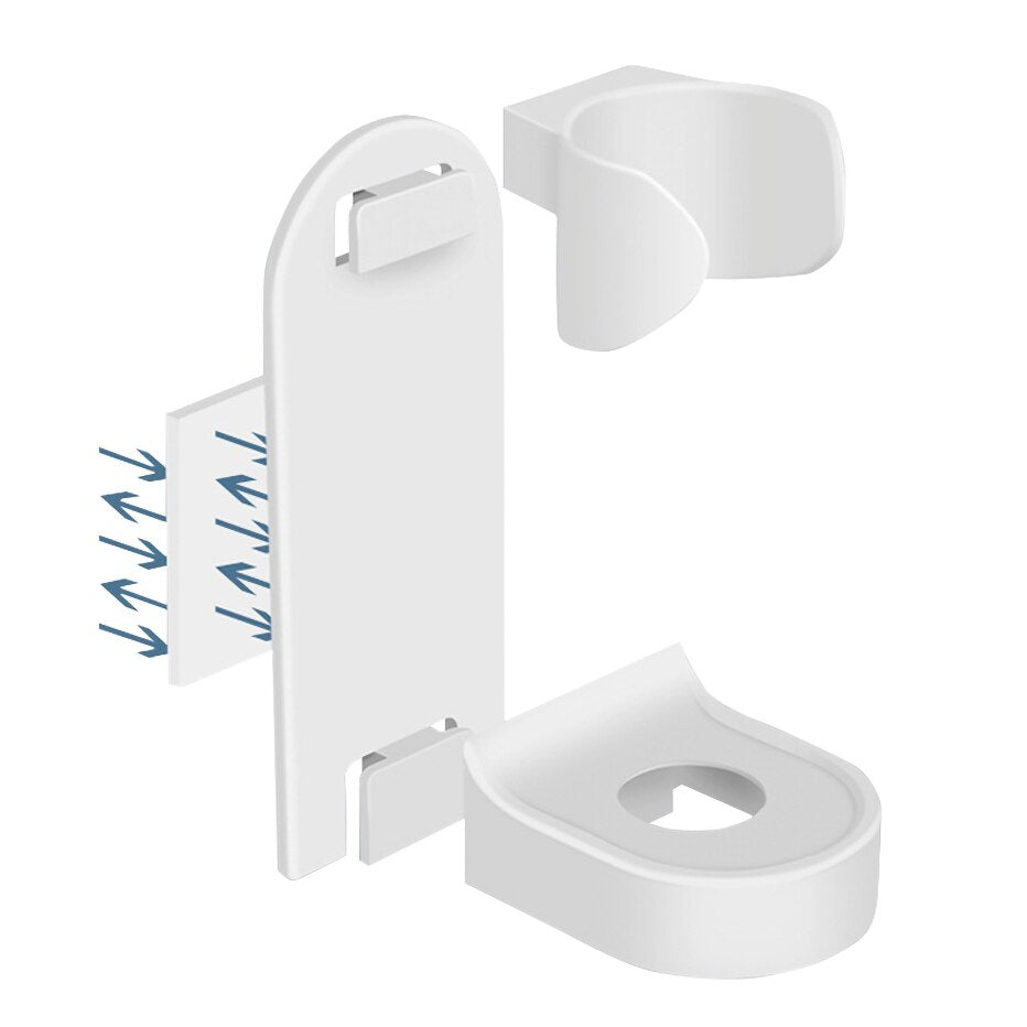 Self-adhesive toothbrush holder