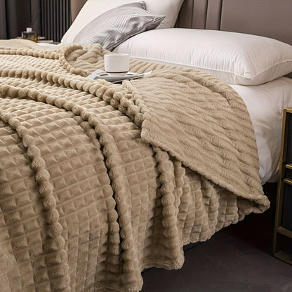 Blanket with a textured surface