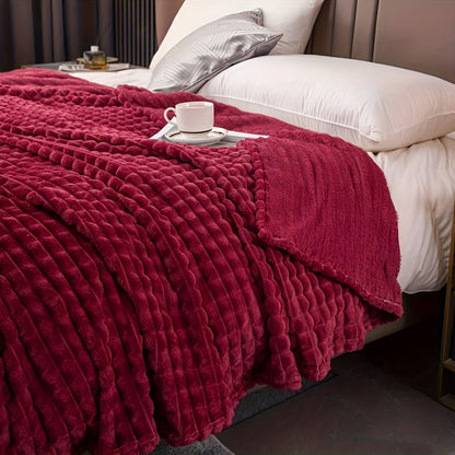 Blanket with a textured surface