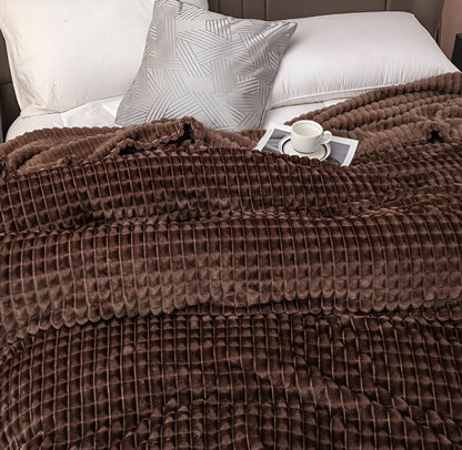 Blanket with a textured surface