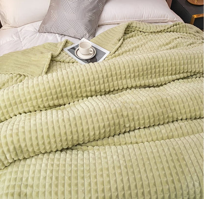 Blanket with a textured surface