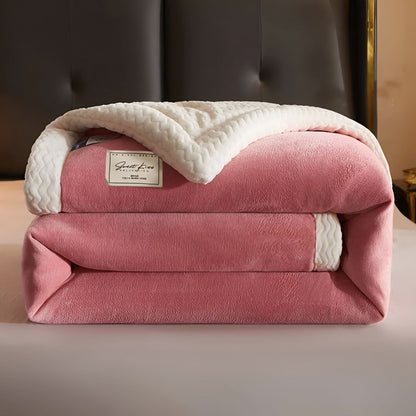Koc pikowany dwustronny fleece