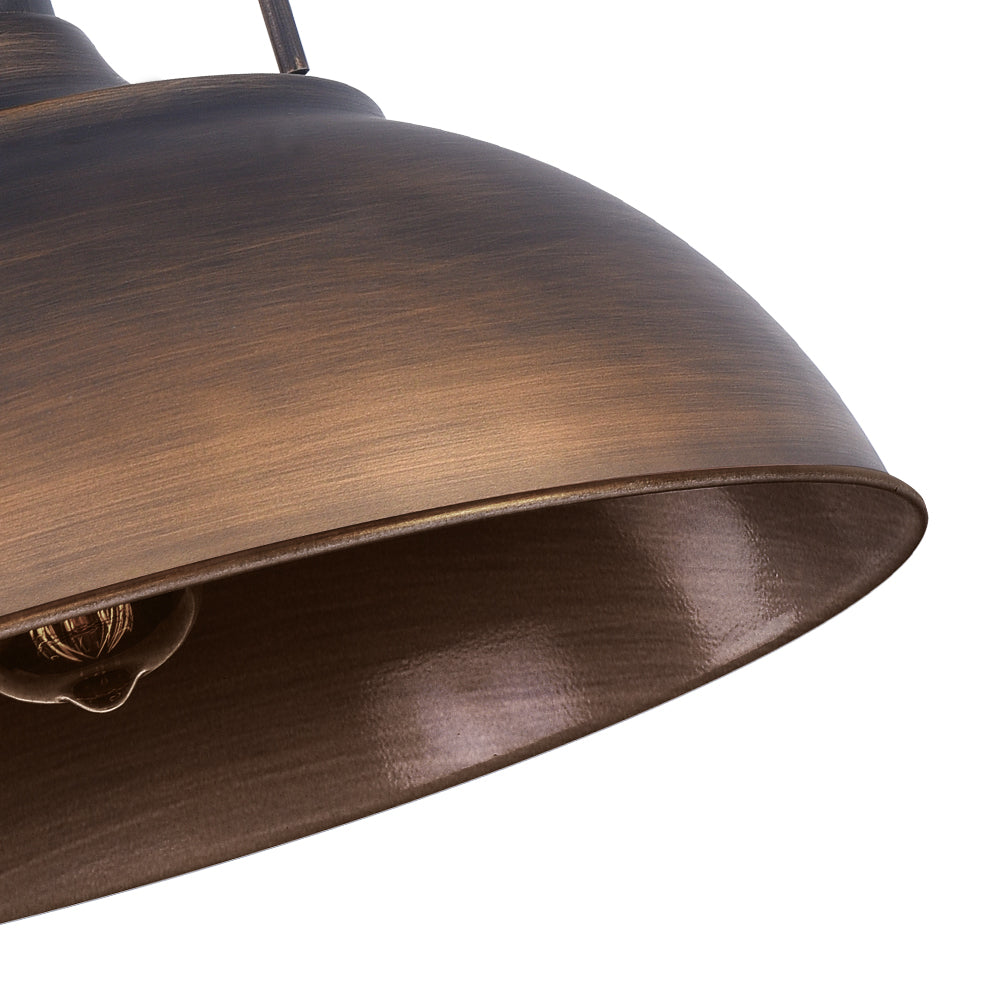Industrial dome pendant lamp