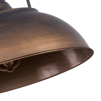 Industrial dome pendant lamp