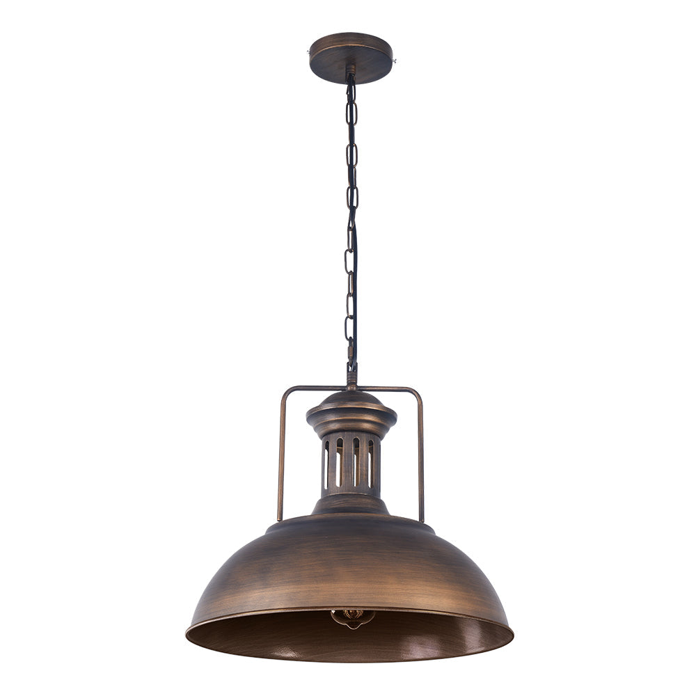 Industrial dome pendant lamp
