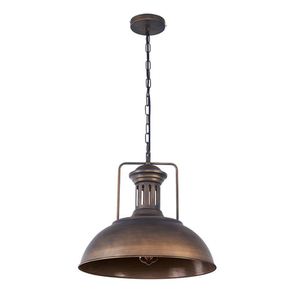 Industrial dome pendant lamp
