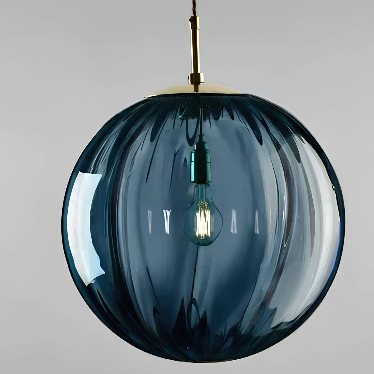 Suspension boule en verre