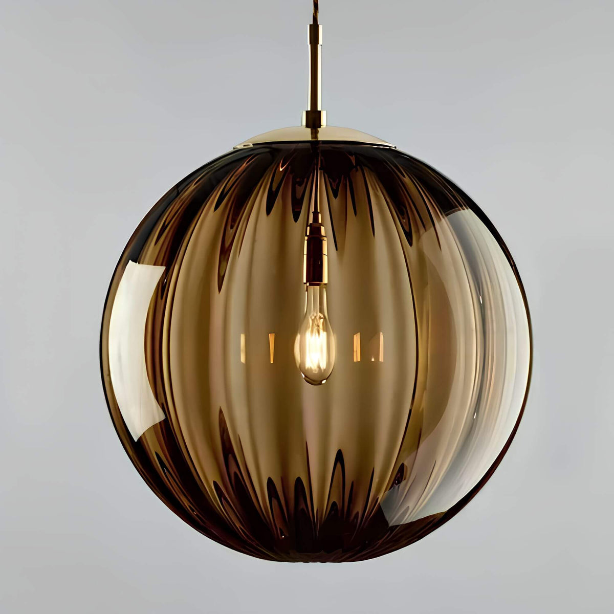 Suspension boule en verre