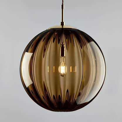 Suspension boule en verre