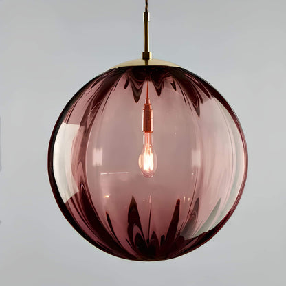 Suspension boule en verre