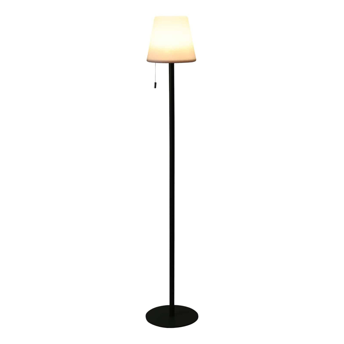 Lampa podłogowa metalowa do salonu
