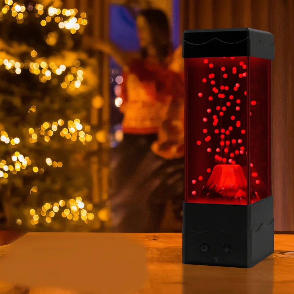 Lampe LED volcan avec 7 couleurs