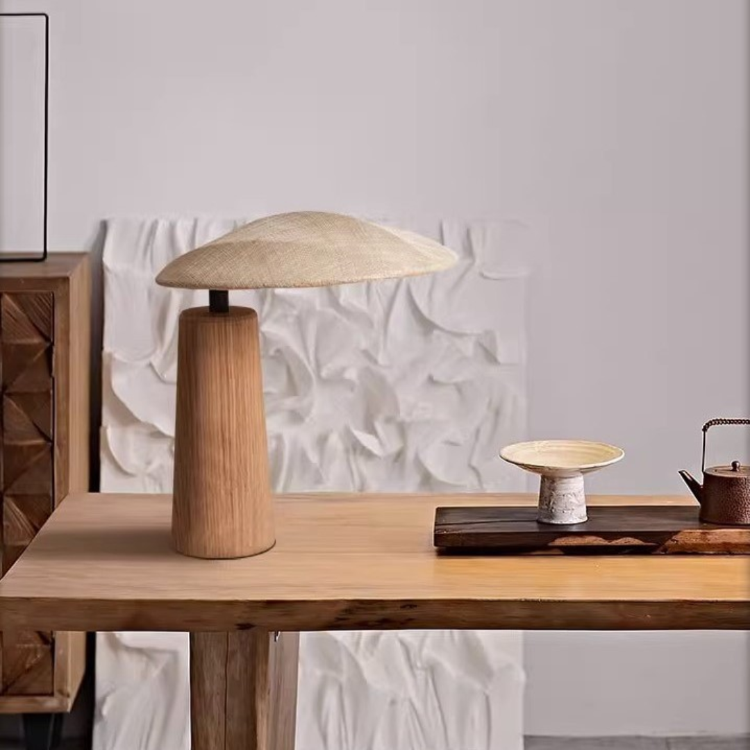 Lampe de table en bois