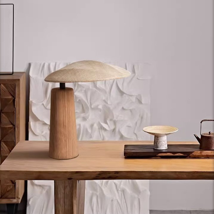 Lampe de table en bois