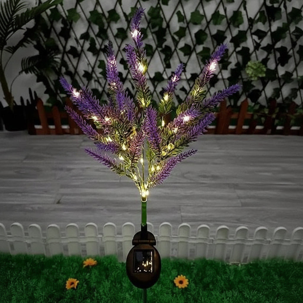 Lavender-shaped solar lamp