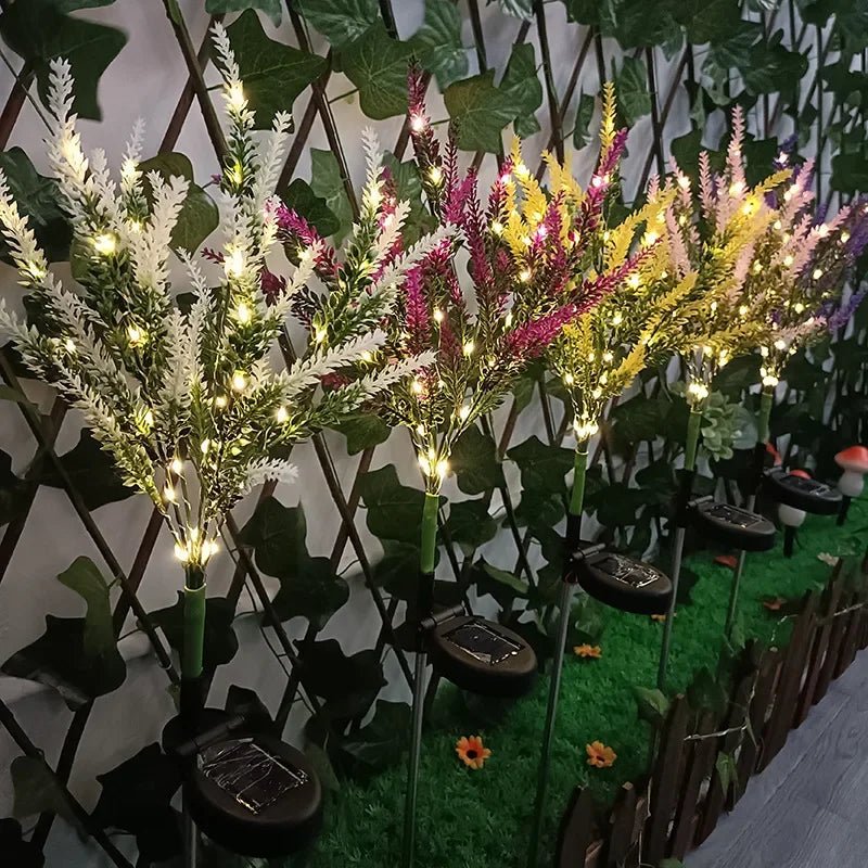 Lavender-shaped solar lamp