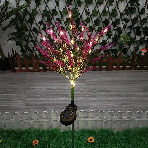 Lavender-shaped solar lamp