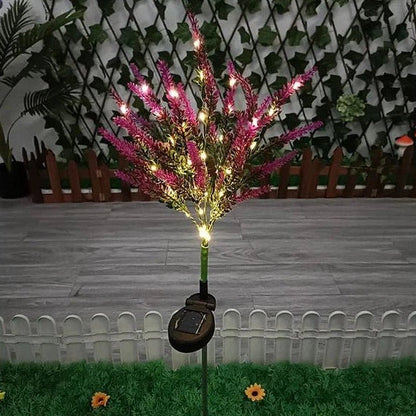 Lavender-shaped solar lamp