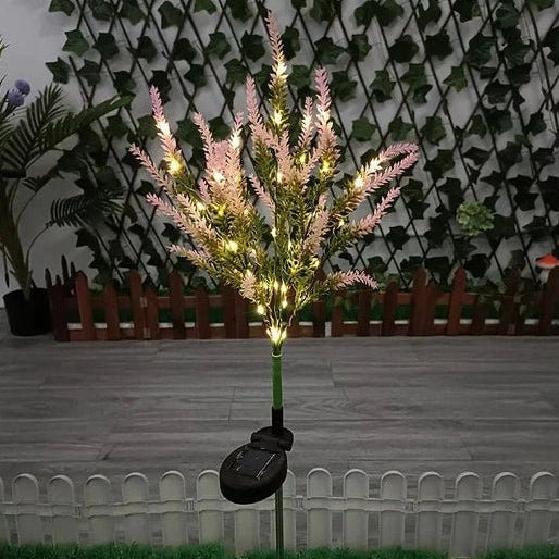 Lavender-shaped solar lamp