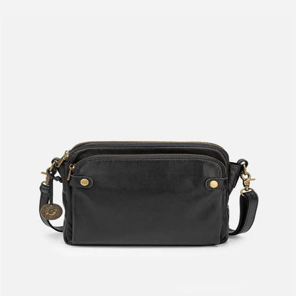 Crossbody bag with a zipper