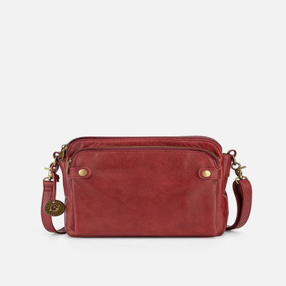 Crossbody bag with a zipper