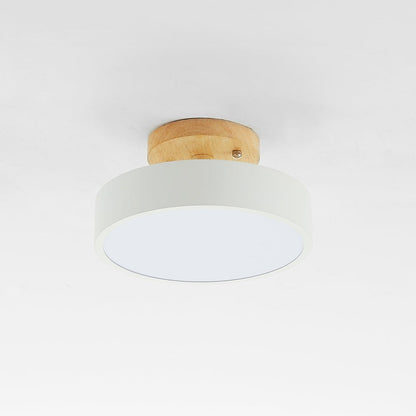 Lampa sufitowa drewniana z ściemnianiem