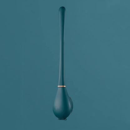 Silicone toilet brush with holder