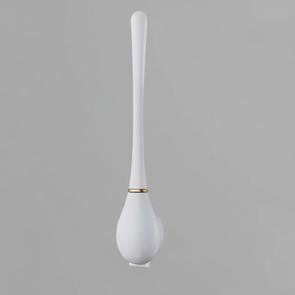 Silicone toilet brush with holder