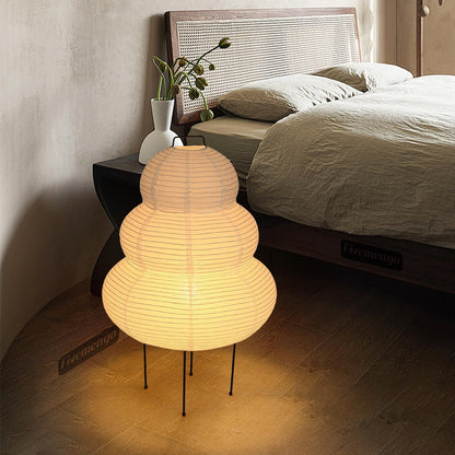 Rice paper floor lamp