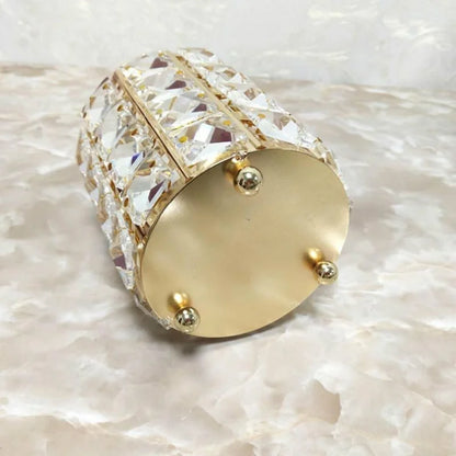 Beaded brush holder