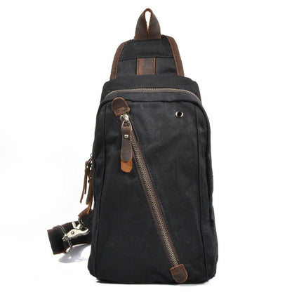Sac à dos sling en toile canvas