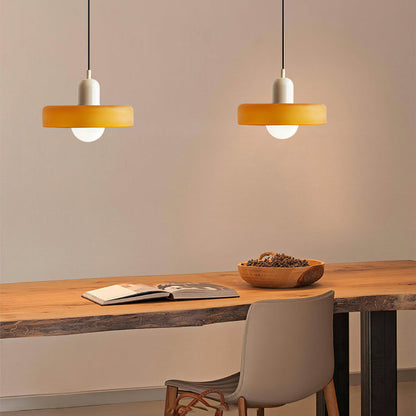Lampa wisząca kolorowe szkło