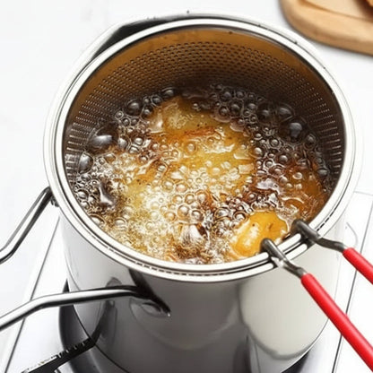 Hrnec na smažení s rukojetí