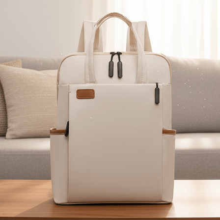 Backpack with hidden zippers