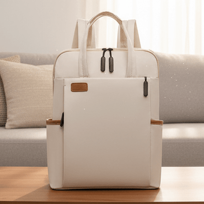 Backpack with hidden zippers