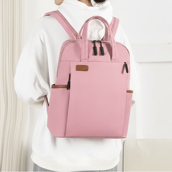 Backpack with hidden zippers