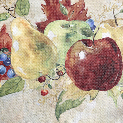 Fruit Motif Kitchen Mat