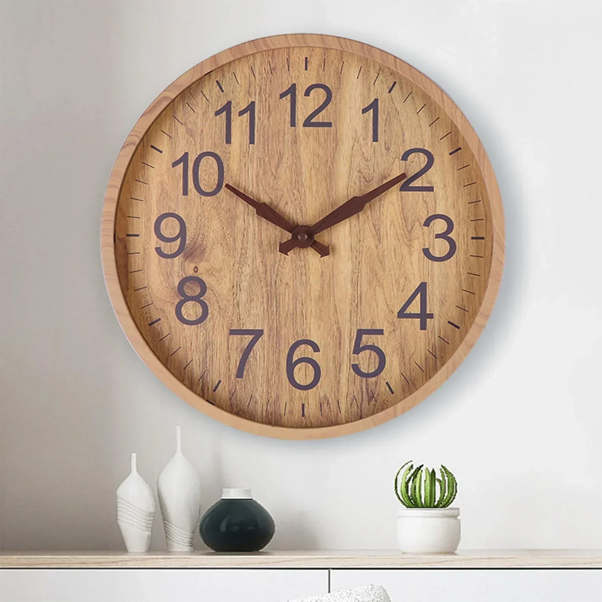 Silent wall clock, 30 cm