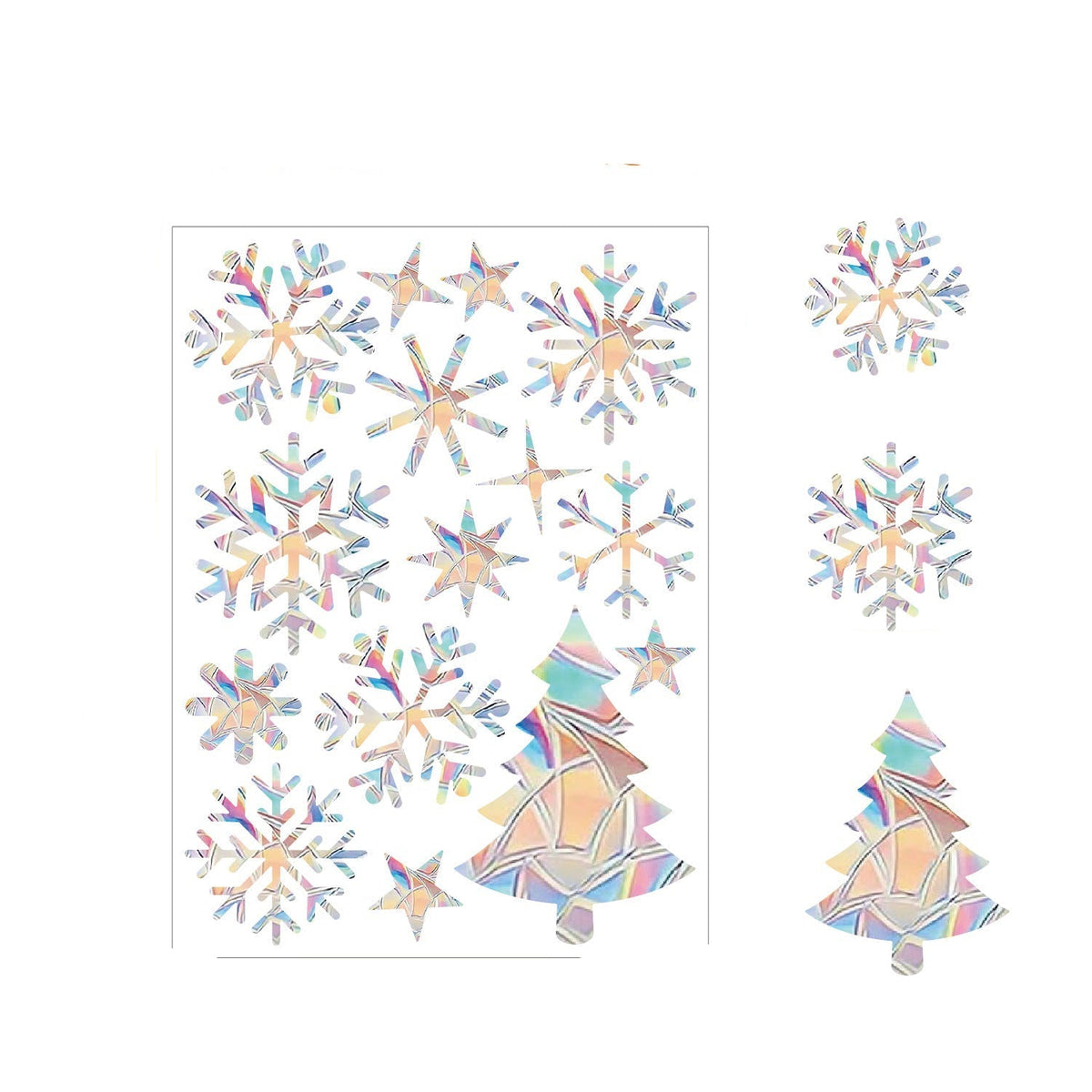 Autocollants de fenêtre holographiques