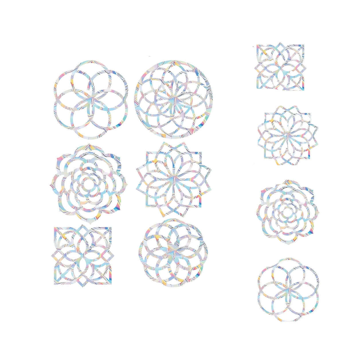 Autocollants de fenêtre holographiques